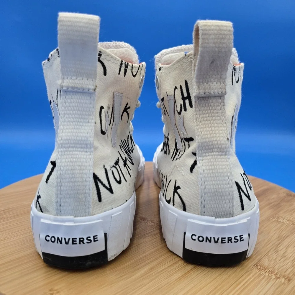 Converse‎ Hi UNT1TL3D Not a Chuck Mens/Kids  6 Athletic White Shoes Sneakers